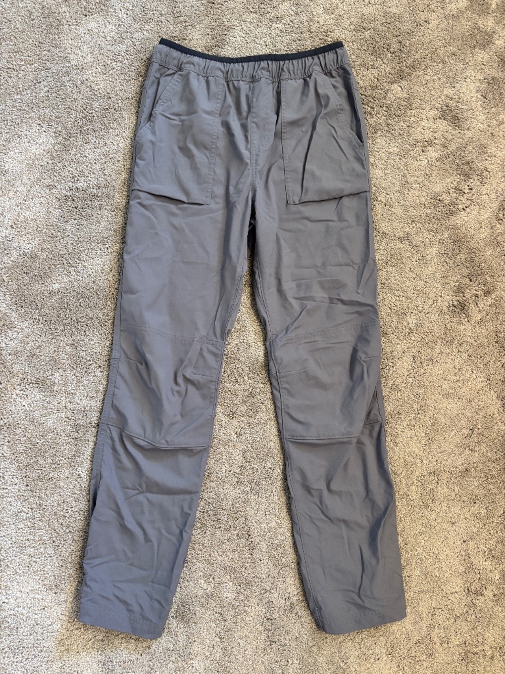 REI Co-op Boys XL 18 Gray Hiking Trail Pants Outdoor Camp Elastic Waist